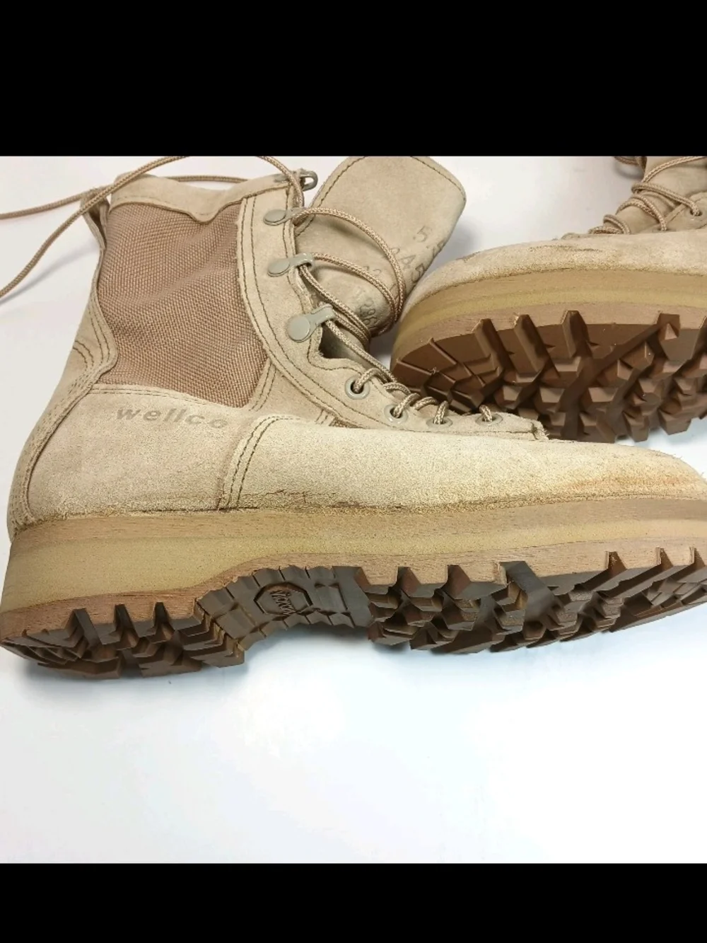 Wellco Men's Desert Tactical Lace-Up Boots - Tan 5.5 Or Womens 7